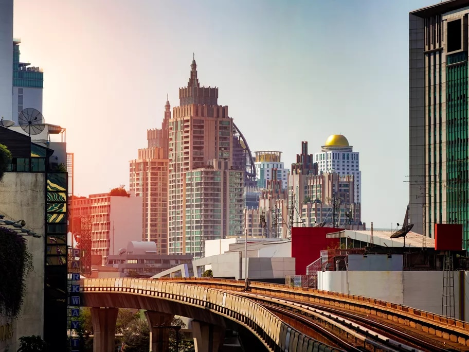 Serviced Office, Mercury Tower, Bangkok, Thailand, Skyline