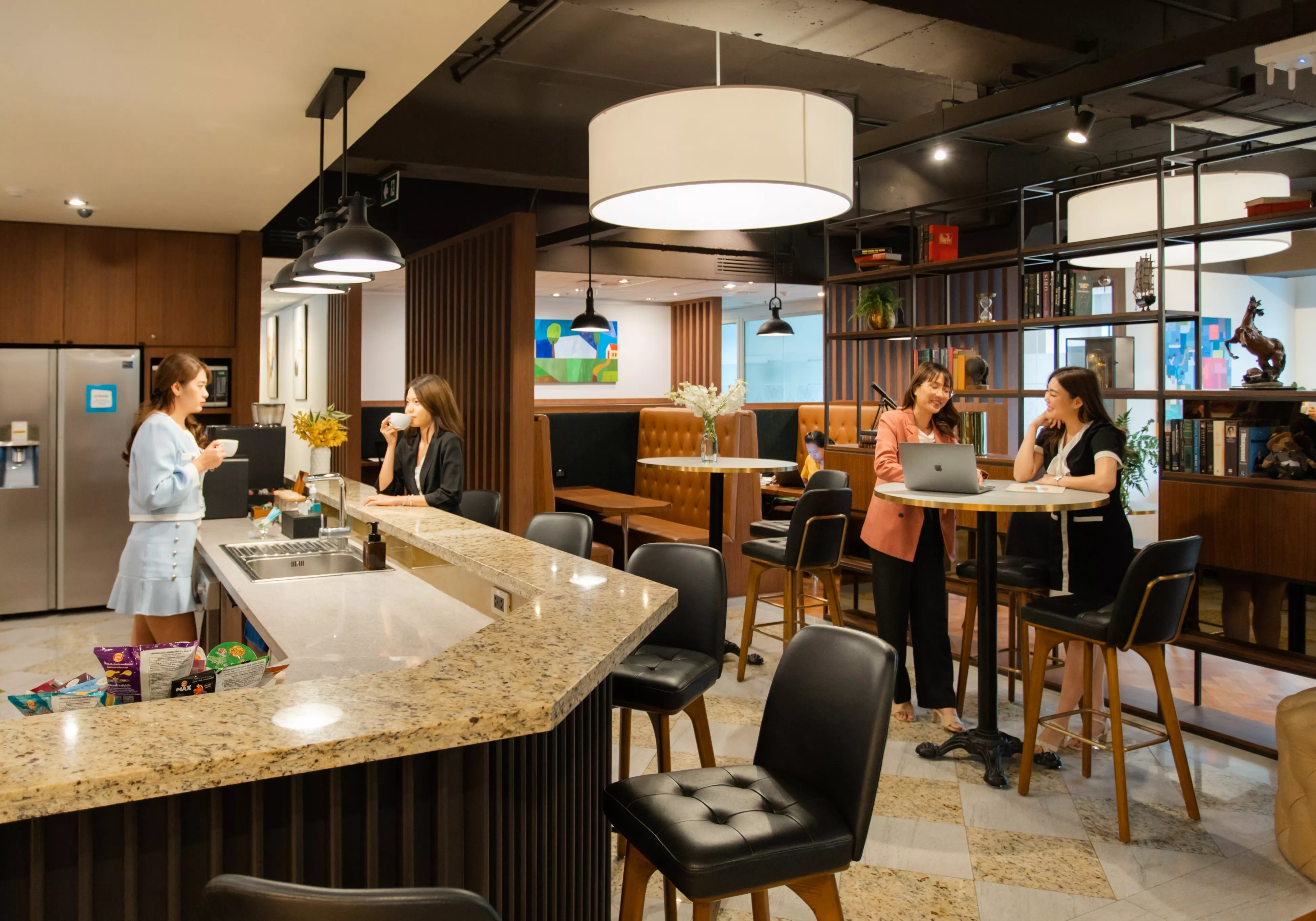 Serviced Office, Mercury Tower, Bangkok, Thailand, Pantry, Kitchen